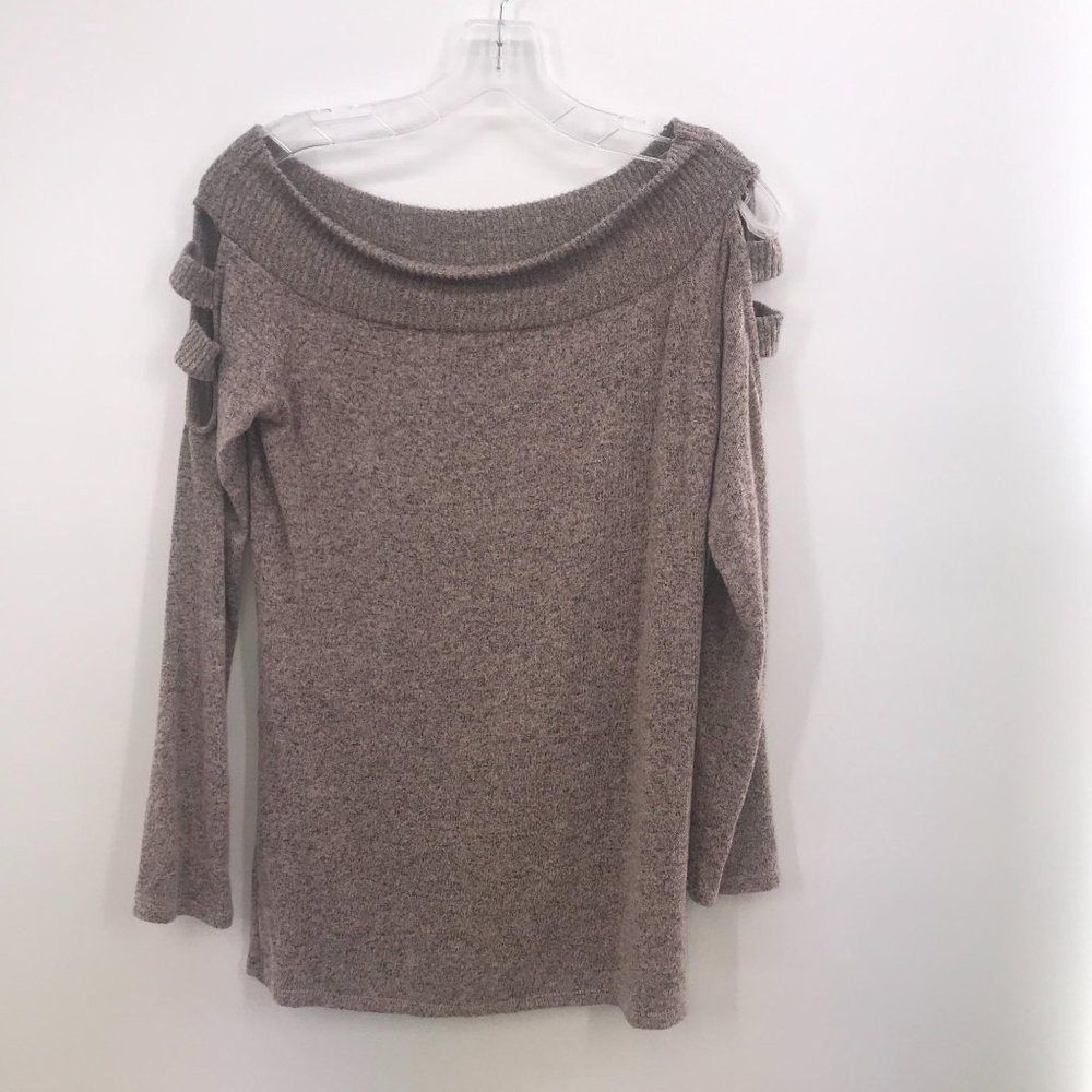 ADORA BROWN LONG SLEEVE SWEATER